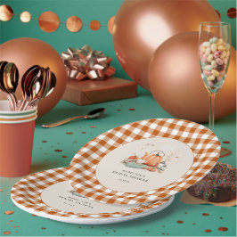 Pompoen en specerij en alles lekker Baby shower Papieren Bordje
