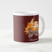 Pompoen en Spice Gnome Grote Koffiekop (Voorkant rechts)