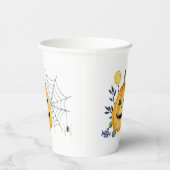 Pompoen en spinnenweb papieren bekers (Rechts)