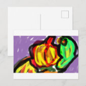 Pompoen en squash heerlijk briefkaart (Voorkant / Achterkant)