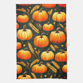 Pompoen en Tarwe Keuken Handdoek (Verticaal)