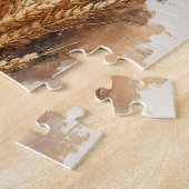 Pompoen en Tarwe Oogst Stilleven Legpuzzel (Zijkant)