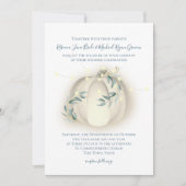 Pompoen en verlichting Botanische wijnstokken brui Kaart (Voorkant)