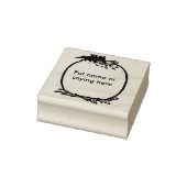 Pompoen en vleermuisblanco 2, kunststempel rubberstempel (Stempel)