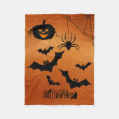 Pompoen en vleermuizen fleece deken (Voorkant)