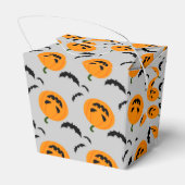Pompoen en vleermuizen Halloween Bedankdoosjes (Achterkant)