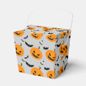 Pompoen en vleermuizen Halloween Bedankdoosjes (Voorkant Zijde)