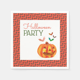 Pompoen en vleermuizen, Halloween Party Servet