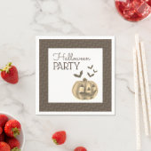 Pompoen en vleermuizen, Halloween Party Servet (Insitu)