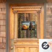 Pompoen en vogelverschrikker venster vastklampen raamsticker (Huis Deur)