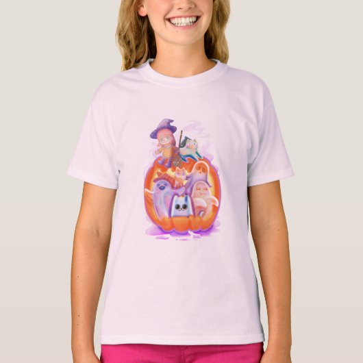 Pompoen en vrienden t-shirt (Voorkant)