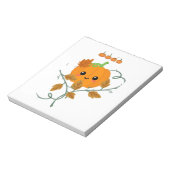 Pompoen en Wijnstok Sticker Notitieblok (Linkerzijde)