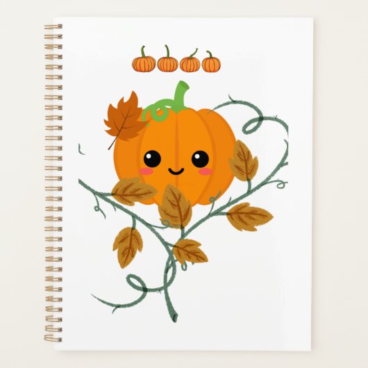 Pompoen en Wijnstok Sticker Planner (Voorkant)