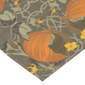 Pompoen en wijnstokken grijze tafelloper (Hoek)