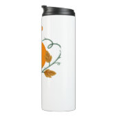 Pompoen en wijnstokken Sticker Thermosbeker (Geroteerd rechts)