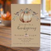 Pompoen en wijnstokken Thanksgiving Diner | Orange Kaart