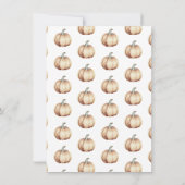 Pompoen en wijnstokken Thanksgiving Diner | Wit Kaart (Achterkant)