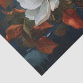 Pompoen en witte magnolia's tissuepapier (Detail)