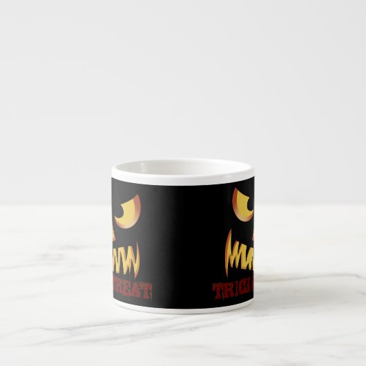 Pompoen Face 2 Espresso Kop (Voorkant)
