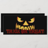 Pompoen Face 2 Kaart (Voorkant / Achterkant)