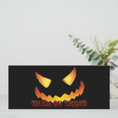 Pompoen Face 2 voor Halloween Kaart (Staand voorkant)