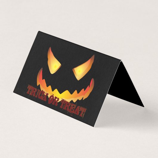 Pompoen Face 2 voor Halloween Kaart (Voorkant)