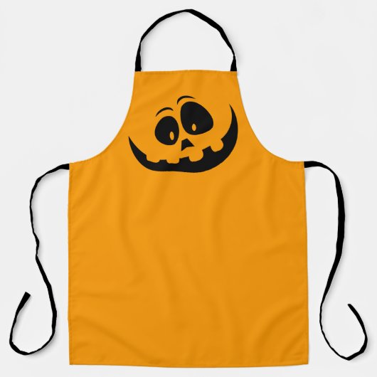Pompoen Face, eenvoudig en elegant Halloween-Schor Schort (Voorkant)