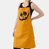 Pompoen Face, eenvoudig en elegant Halloween-Schor Schort (Insitu)