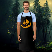 Pompoen Face, eenvoudig en elegant Halloween-Schor Schort