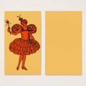 Pompoen Fairy Halloween Bladwijzer of Small Kaart (Voorkant /achterkant)
