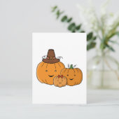 Pompoen Familie Briefkaart (Staand voorkant)