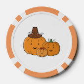 Pompoen Familie Poker Chips (Achterkant)