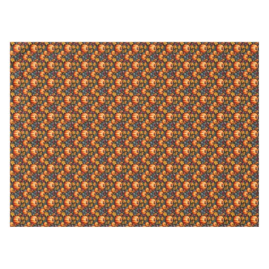 Pompoen Fancy Thanksgiving Tafelkleed (Voorkant (Horizontaal))