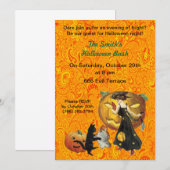 Pompoen Feest Halloween Uitnodiging (Voorkant / Achterkant)