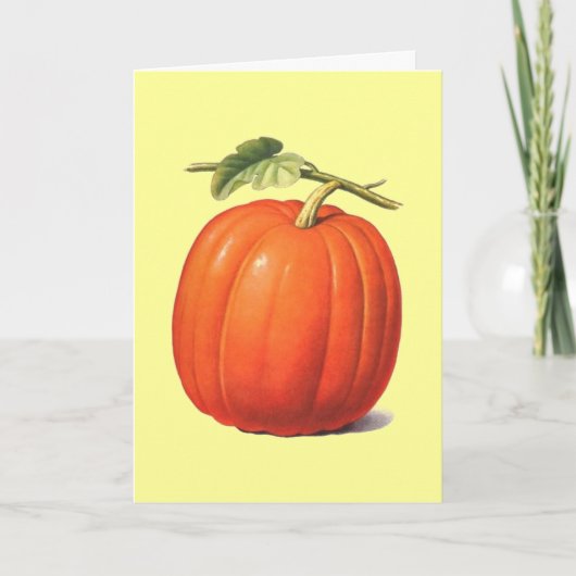pompoen feestdagen kaart (Voorkant)