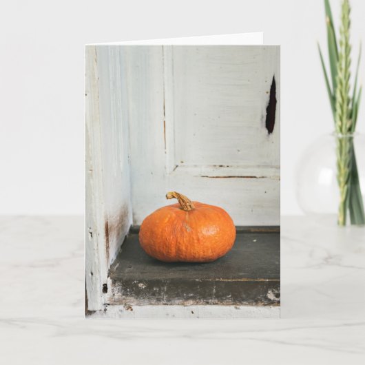 Pompoen Feestdagen Kaart (Voorkant)