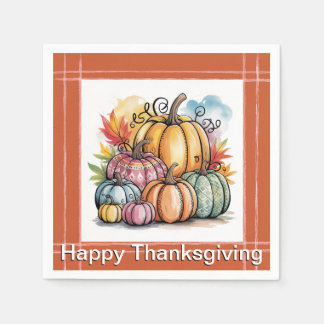 Pompoen feestelijk servet