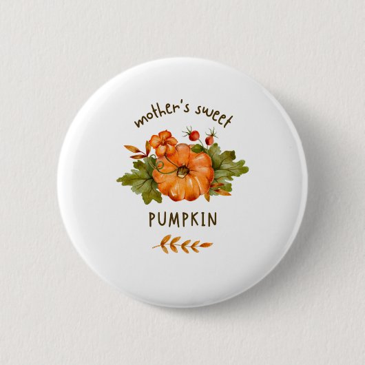 Pompoen festival dag, ronde button 5,7 cm (Voorkant)