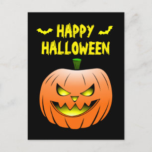 Pompoen Fijne Halloween Ansichtkaart Briefkaart