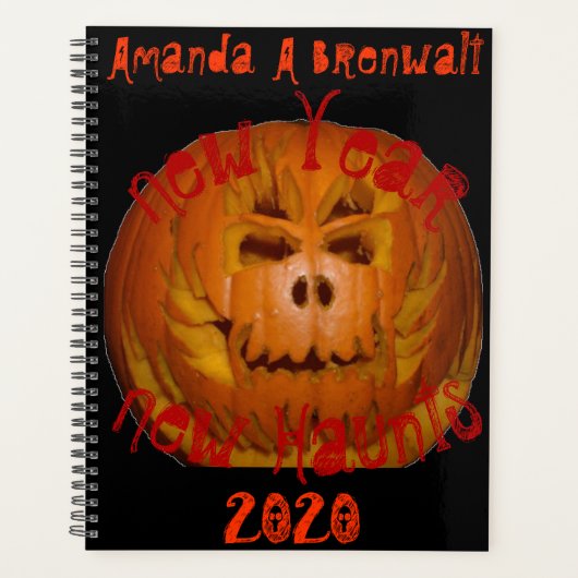 Pompoen, Flaming Skull Planner (Voorkant)