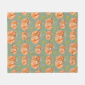 pompoen fleece deken (Voorkant (Horizontaal))