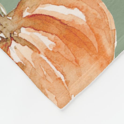 pompoen fleece deken (Hoek)