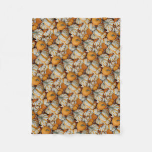 pompoen fleece deken