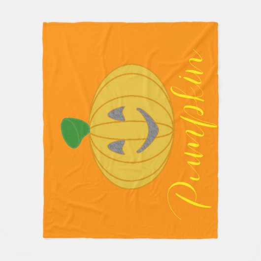 pompoen fleece deken (Voorkant)