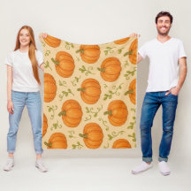 Pompoen fleece deken - Schattigee Halloween Herfst