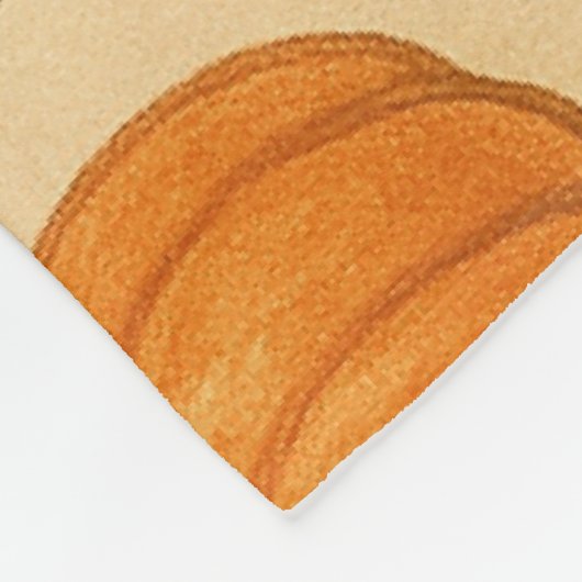 Pompoen fleece deken - Schattigee Halloween Herfst (Hoek)