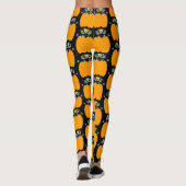 Pompoen Folk Bloemstukken Halloween Leggings (Achterkant)