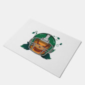 Pompoen football Halloween Deurmat (Schuin)