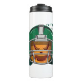 Pompoen football Halloween Thermosbeker (Voorkant)