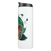 Pompoen football Halloween Thermosbeker (Geroteerd rechts)